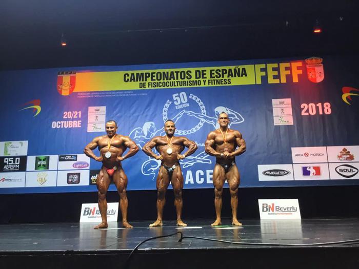 Manuel Gómez logró subir al podio en Master 40-49 años y -80 kilos