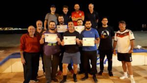Foto de familia de todos los premiados en el Campeonato Virgen del Carmen