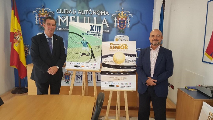 Antonio Miranda y Pablo Martínez presentaron ayer el Torneo Internacional Masculino Ciudad de Melilla