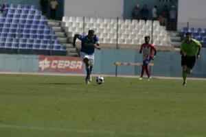 Yacine Qasmi, máximo goleador de la U.D. Melilla, confia en marcarle esta tarde algún gol al Real Madrid