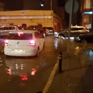 Imagen de las inundaciones del martes en Melilla tras caer más de 40 litros en una hora