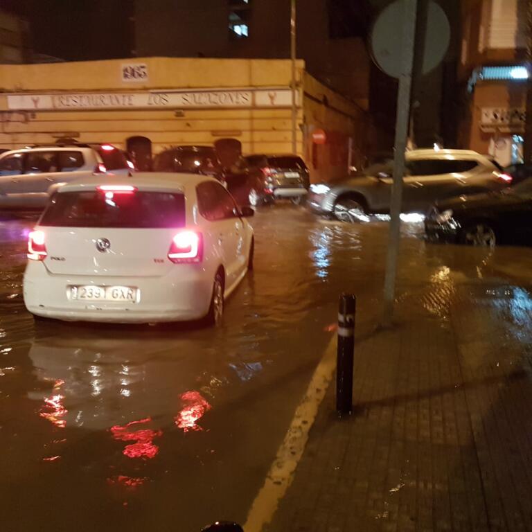Imagen de las inundaciones del martes en Melilla tras caer más de 40 litros en una hora