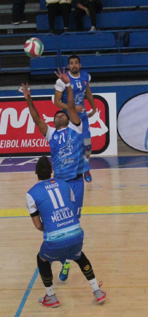 Juan Escalona, jugador del Club Voleibol Melilla