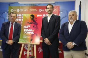 Antonio Miranda, Jorge Garbajosa y Javier Almansa presentaron el España-Ucrania del día 21 de noviembre