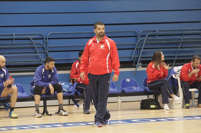 Salim Abdelkader, entrenador del Club Voleibol Melilla, analiza el partido del pasado sábado
