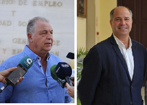 Javier Imbroda, candidato de CS por Málaga a la Junta y Jesus Delgado, Vox Melilla
