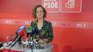 La secretaria general del PSOE de Melilla, Gloria Rojas