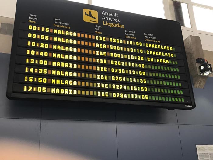 El vuelo que tenía que haber desplazado al Torreblanca Melilla fue cancelado por razones técnicas