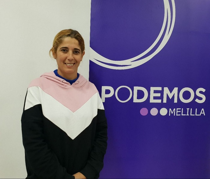 La coordinadora de Podemos Melilla, Gema Aguilar