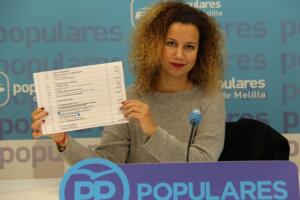 La coordinadora de Estudios y Programas del PP de Melilla, Isabel Moreno