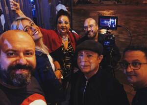 El director Cucho L. Capilla y sus actores