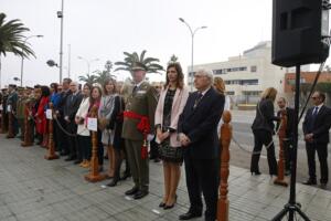 La delegada del Gobierno en Melilla, Sabrina Moh, en el acto de la Constitución