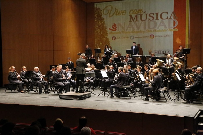 La Banda de Música ‘Ciudad de Melilla’ ofrece su concierto navideño en el Teatro Kursaal