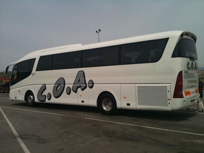 Un autobús de la COA de última generación