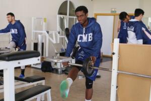 Caleb Agada trabajando concienzudamente