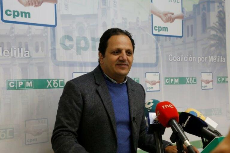 El portavoz de Coalición por Melilla (CPM), Hassan Mohatar