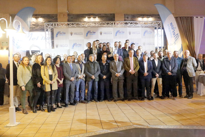 Juan José Imbroda, con todos los presidentes de clubes y federaciones que acudieron a la presentación