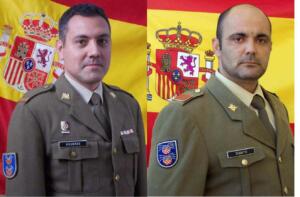 Cabo 1º Alejandro Garcia Vigueras y el cabo Luis Turatti Medina