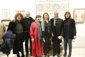 Una parte del grupo de expertos de la Unesco con Fadela Mohatar y Marta Marzol