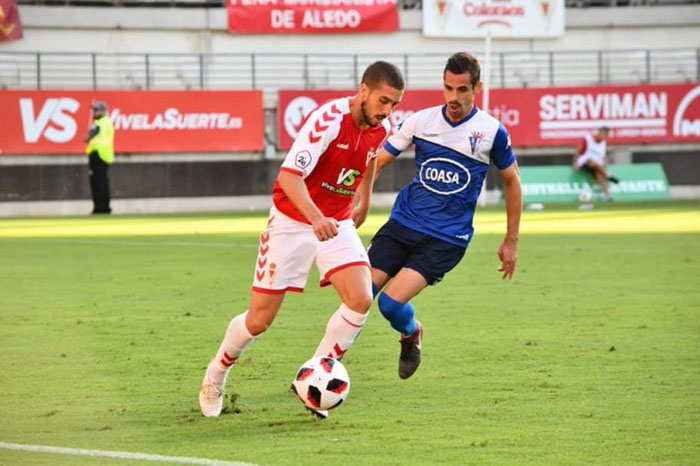 Héber ha jugado la primera parte del campeonato en el Real Murcia
