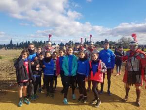 Los atletas melillenses con la seguridad de la carrera