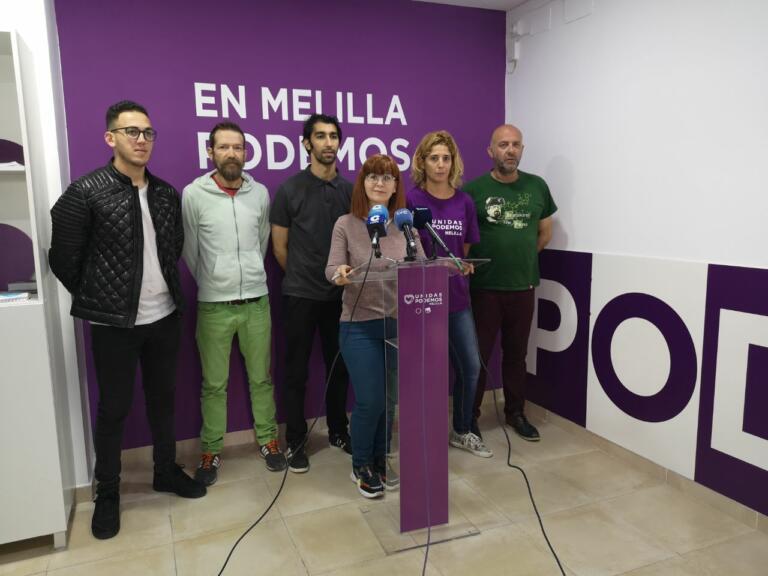 La secretaria general de Podemos Melilla, Gema Aguilar