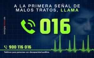 016, número gratuito para denunciar casos de violencia de género