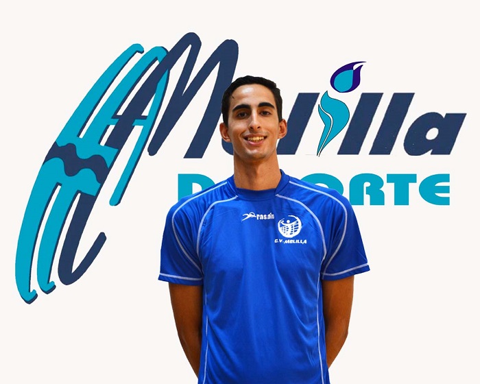 Ángel Jiménez, central del Club Voleibol Melilla