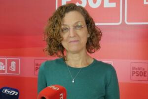 La secretaria general del PSOE de Melilla, Gloria Rojas
