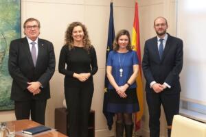 En el encuentro en el Ministerio de Fomento participó el melillense José Luis Martínez Lázaro (a la izquierda de la foto)
