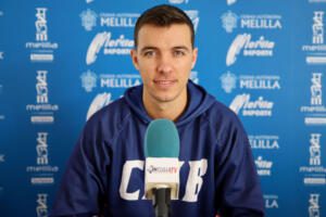 Javi Marín, jugador del Club Melilla Baloncesto