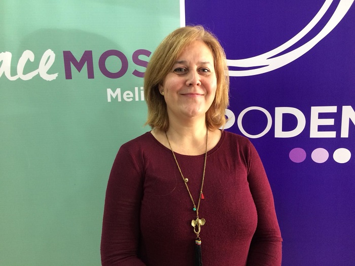 La secretaria de Organización de Podemos Melilla, María José Ruiz