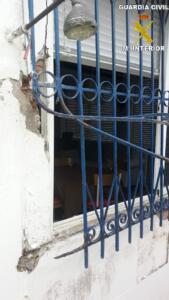 La instalación fue forzada por el caco