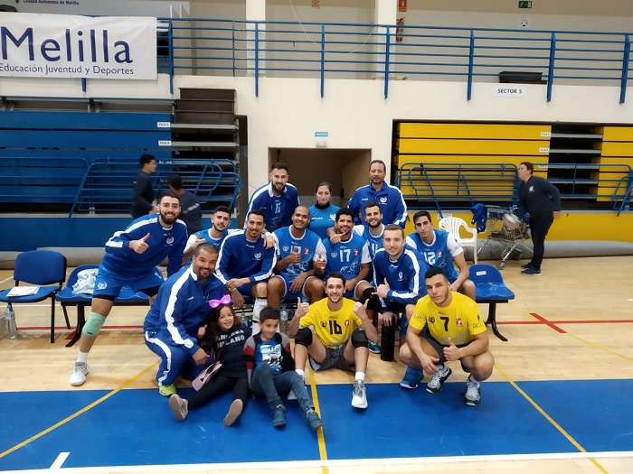Plantilla del Club Voleibol Melilla de la temporada 2018-19 que dirige Salim Abdelkader