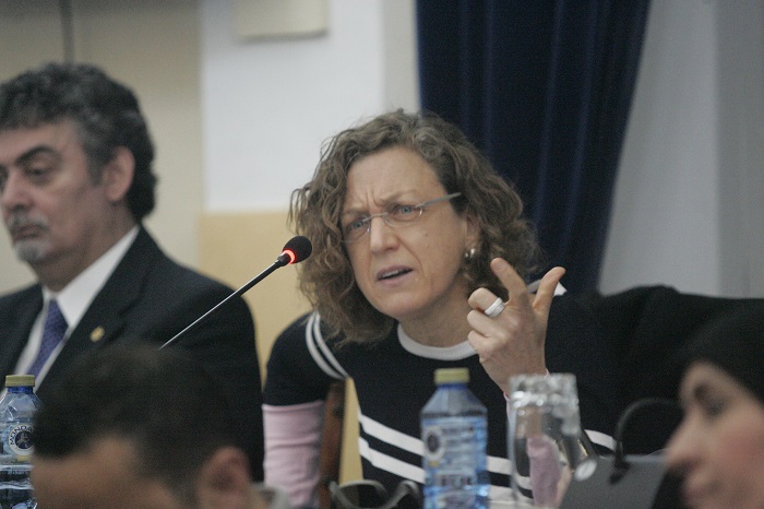 La secretaria general del PSOE, Gloria Rojas