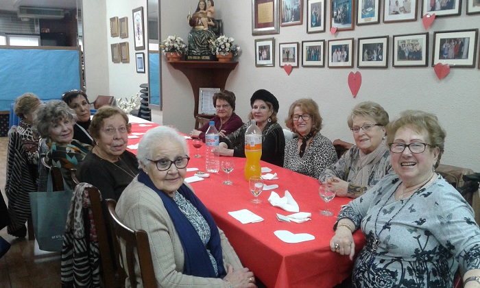 Celebración de San Valentín 2019 en la Casa de Melilla en Valencia con sus socios