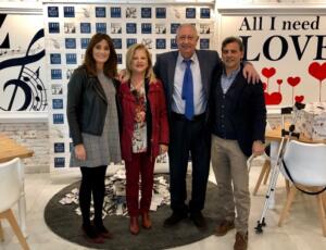 De izqda a dcha, Emilio Felices, Eusebio Martínez del Buey, Amalia Ruiz y Teresa Merino