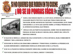 La Policía da una serie de consejos para evitar ser robados