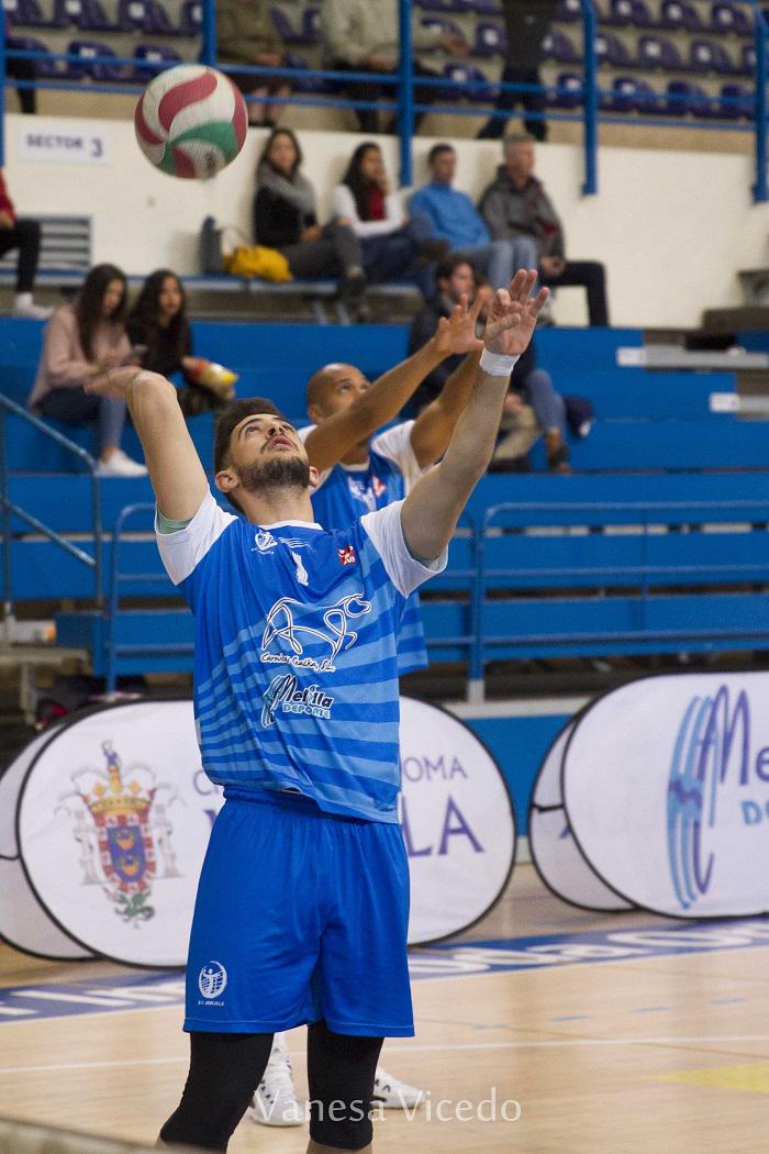 Faisal Mohamed cumple su quinta temporada como jugador del Club Voleibol Melilla
