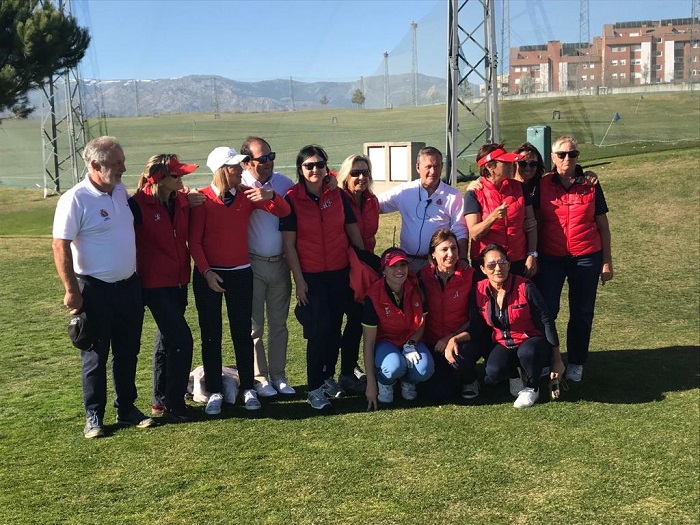 El equipo de la Federación Melillense de Golf estuvo compuesto por diez jugadoras