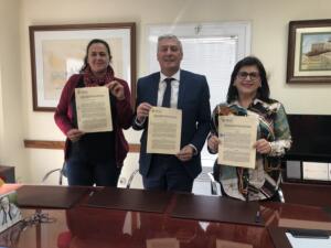 Momento de la firma del acuerdo