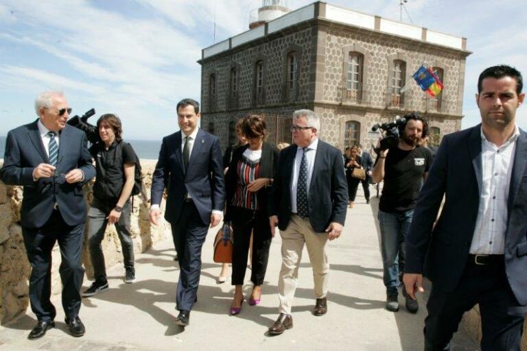 Juan Manuel Moreno hizo una visita a Melilla la Vieja
