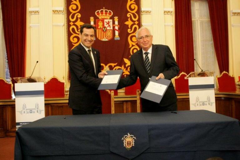 Firma del protocolo entre la Junta de Andalucía y la Ciudad Autónoma