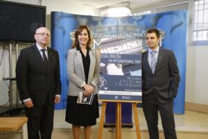 El decano del Icame, la consejera de Presidencia y el profesor del curso, Jesús Iván Mora