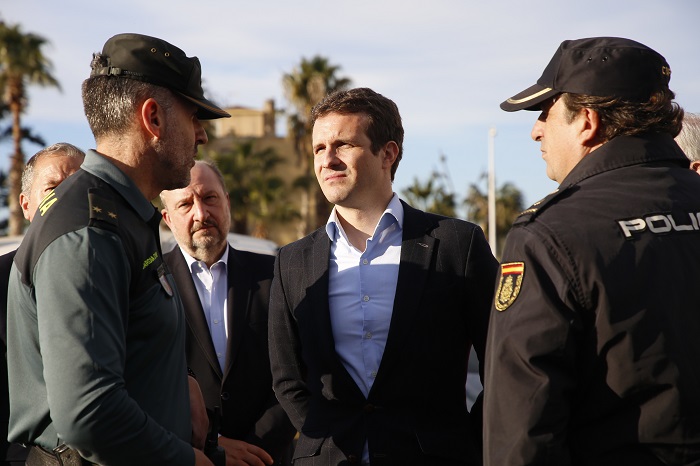 Casado, en una reciente visita a Melilla