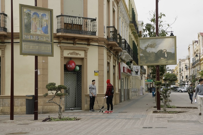Dos de los cuadros que se encuentran en el centro de Melilla