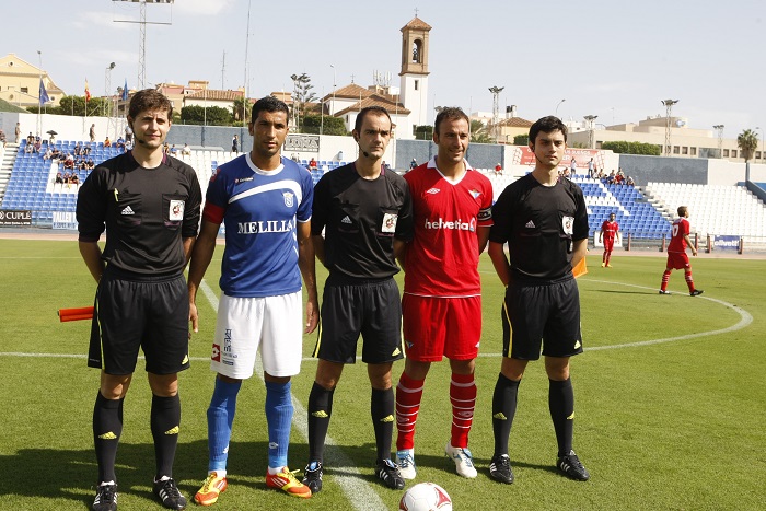 Imagen de la temporada 2012-13, en la que dirigió el encuentro Melilla-Écija
