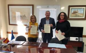 La presidenta de Cártias, Pilar Illázquez y el consejero Daniel Ventura