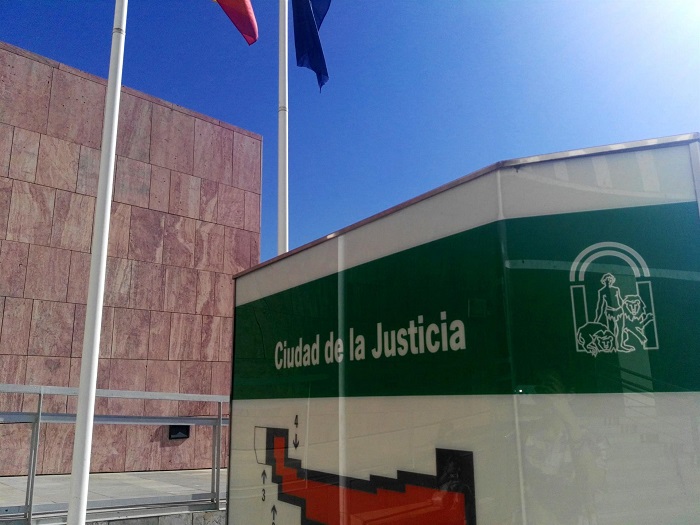 Fachada de la Ciudad de la Justicia de Málaga