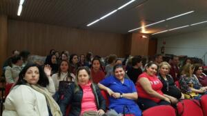 Los asistentes a la última asamblea de SATSE Melilla